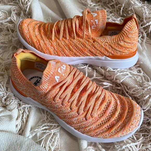 APL Techloom Wave Orange Sneaker US 6.5 NEW - Picture 1 of 7